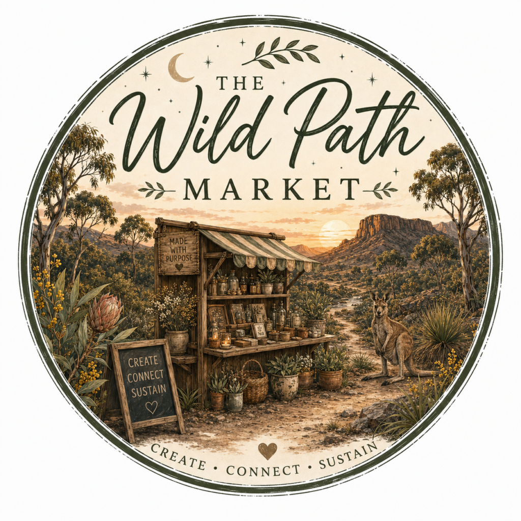 Logo for The Wild Path Market where you can shop all kids merchandise